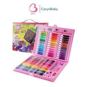 Bộ Bút Chì Màu 150 Món Dạng Cặp Xách Cho Bé Tập Vẽ carynshop