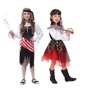 Children Kids Girls Luxury Pirate Costumes Cosplay Carnival Party Dresses Gift Child Clothes Performance Pirate Dress For Girls Pirate Girl Costume - Lazada