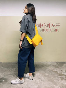 SATU ALAT Tas Selempang SAKURA 100% Canvas Premium Tebal Tas Kanvas