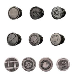 10Pieces Fashionable Metal Shoe Buckles For Mens Leather Sandals 1.3cm Diameter Replacement Rivets Screw Studs Buttons