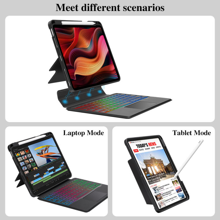 GOOJODOQ%20RGB%20Magic%20Keyboard%20or%20iPad%20Magic%20Keyboard%20With%20Removable%20Case%20for%20iPad%20Pro%2011%20Air%205%20Air%204%2010.9%20iPad%207%208%209th%20Gen%2010.2%20Case%20Detachable%20Backlit%20Keyboard%20360%C2%B0%20Rotation%20-%20Image%208