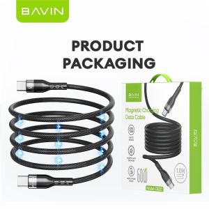 gdplus BAVIN CB327 30W 60W PD Fast Charging Magnetic Data Cable Support Fast Charging For iPh 15 & TYPE-C / Android