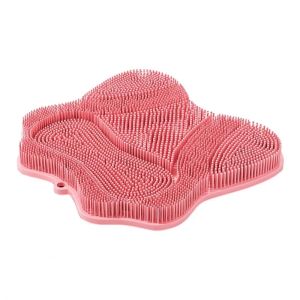 YITAQI Soft Cat Scratching Brush Suction Cups Self-grooming Pet Massage Pad Grooming Massage Tool Exfoliating Back Scrubber Brush For Pets and Adults