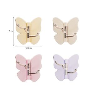 Wall Mount Butterfly Triple Hook Rotatable Corner Hook Storage Hook for bathroom