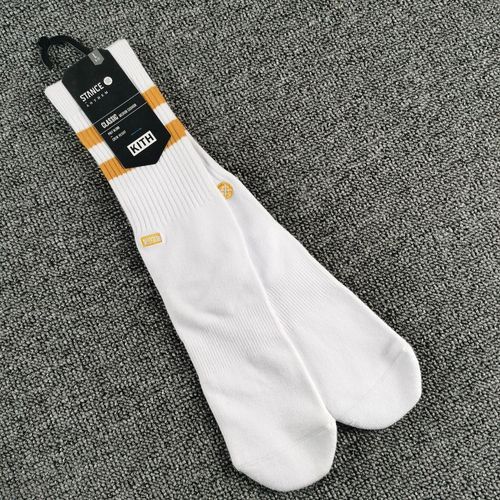 COD]Stans STANCE Europe And The United States KITH Basketball Socks Men 'S  And Women 'S High-Roller Skateboard Socks Fashion Black And White Casual  Tide