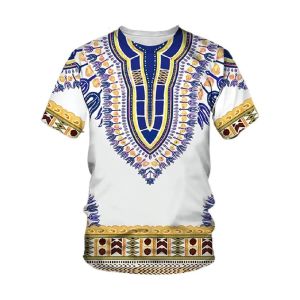 Barong Polo T-shirt for Men Barong Ethnic Print High Quality Mens Tops Spring and Summer Trend Retro Mens Henley Shirt