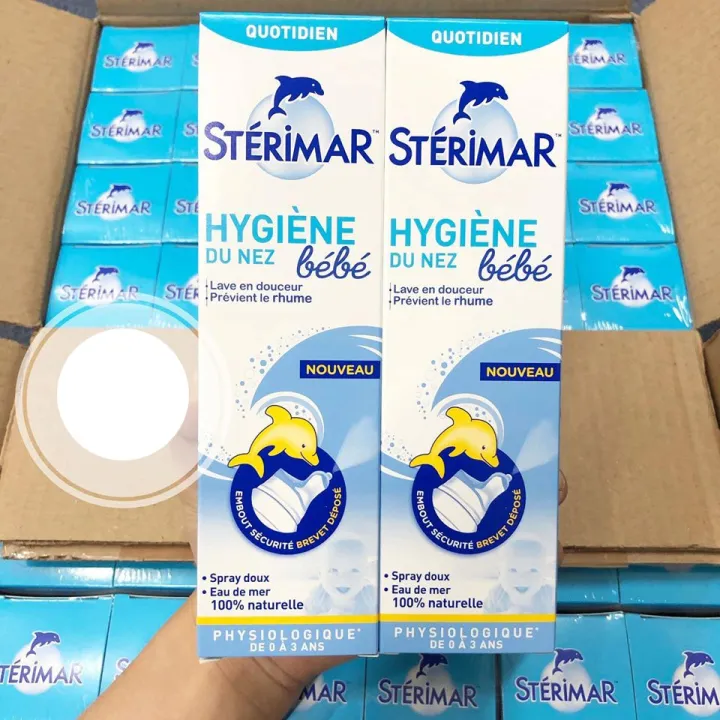 Xịt Mũi Cá Heo Chống Sổ Mũi, Cảm Cúm Pháp - XỊT MUỖI BIỂN STERIMAR