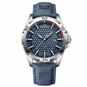 JAM TANGAN NAVIFORCE ORIGINAL - NAVIFORCE 8023 - MEN LA - KULIT - Biru - Jamdunia / Jam dunia JD18 # JAM TANGAN NAVIFORCE PRIA JAM NAVIFORCE PRIA + JAM NAVIFORCE 8023 SS5 NAVYFORCE ORIGINAL 8023 S003