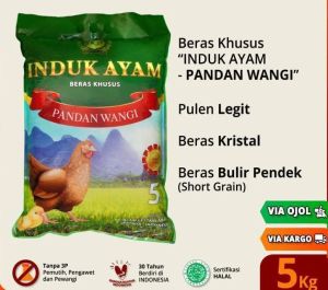 Kebutuhan Pokok Beras / Rice 5 Kg Koala Madu Pulen Pandan Wangi ) Rumah Limas An-Dong Setra Ramos Induk Ayam ( Long Grain Pandan Wangi ) Hoki Premium Topi Koki ( Setra Ramos Long Grain Crystal Short Grain ) Taj Mahal Suta Beras Merah Organik