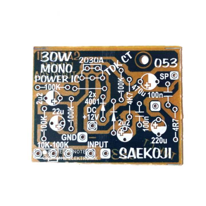 PCB Power Amplifier 30Watt ic 2030A SAEKOJI 053 | Lazada Indonesia