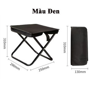 Ghế Mini Gấp Gọn Phù Hợp Du Lịch Dã Ngoại Cắm Trại Câu Cá Đợi Chờ Tàu Xe