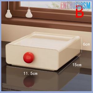 【Enthusiasm】🌟🌟【Hot Sale】🎈 Desktop Storage Drawer Stackable Pull Out Storage Boxes Color Contrast Drawer Organizer Office Sundries Stationery Storage Case