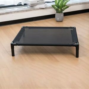 Elevated Dog Bed Pet Cool Cot Steel Frame Breathable Mesh Removable Washable Ventilated Pet House Katil Haiwan