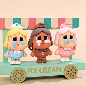 LIGHTER คาวาอิ พวงกุญแจสำหรับเด็ก ซิลิกาเจล งานทำมือ กระเป๋าลายการ์ตูน 3D กันน้ำกันน้ำได้ พวงกุญแจตุ๊กตาเด็กผู้หญิง ของสะสม