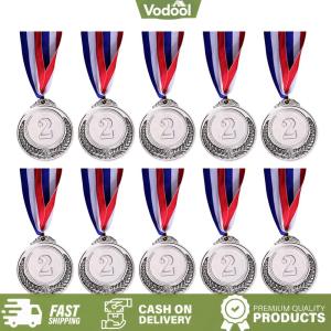 [Vodool Sport Center] 10Pcs Winner Medals Zinc Alloy Gold Silver Bronze Prizes for Sports Competitions