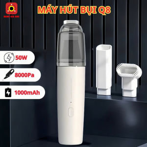 Máy Hút Bụi Cầm Tay Không Dây Q8 Lực Hút Mạnh Thiết Kế Nhỏ Gọn Tiện Lợi Cho Ô Tô Và Gia Đình