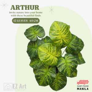 77CM Artificial plant Arthur big Fake Leaves Plastic Plants Home Decor Indoor Plants Monstera EZ Art