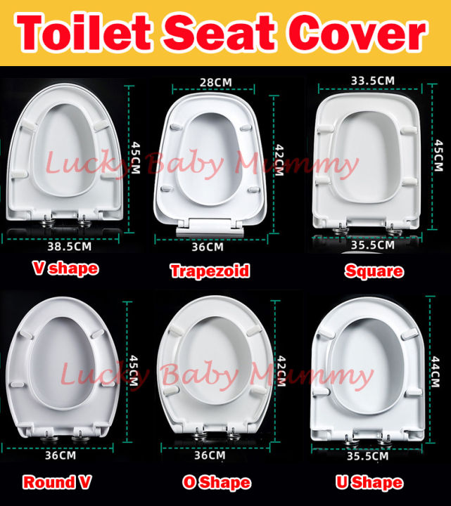 Toilet Seat Cover / Quick Release / Extra Thickness / Durable | Lazada ...