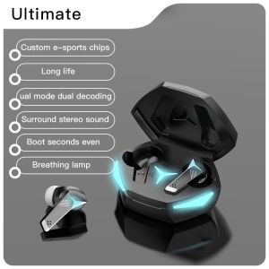 7ZL DX22 TWS Bluetooth 5.5 Wireless Headphones Bluetooth Earphones with Mic Game Earphones