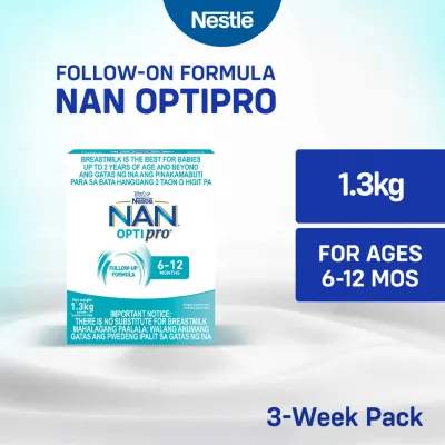 NAN OPTIPRO Two Follow-on Formula Milk Powder for 6-12 Months Old 1.3kg