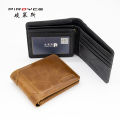 [ Popular ]Piroyce Factory Direct Sales New First Layer Cowhide Vintage Men's Wallet Classic Leisure Wallet. 
