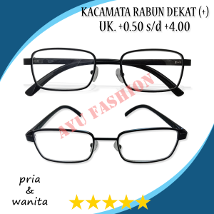 Kacamata Khusus Untuk Rabun Dekat Full Plus Untuk Orantua Di Atas Usia 40 Tahun Keatas Pria Wanita Tersedia Ukuran +0.50 +0.75 +1.00 +1.25 +1.50 +1.75 +2.00 +2.25 +2.50 +2.75 +3.00 +3.50 +4.00 Frame Besi Ringan Kokoh
