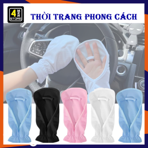 Găng Tay Chống Nắng Hàn Quốc Xỏ Ngón Thoáng Khí Co Giãn Tốt - Bao Tay Đi Phượt  Đi Xe Đạp Dày Dặn - Găng Tay Vải Xỏ Ngón Đi Nắng Tiện Lợi