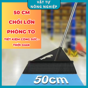 Chổi cây lớn chổi lông cứng quét sân to bền cứng cáp dùng để quét sàn bê tông nhà xường