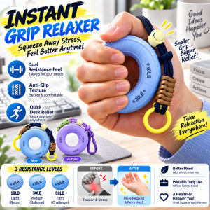 Silicone Grip Strength Ring Stress Relief Dual Resistance Hand Exerciser Grip Strengthener Silicone Hand Trainer Finger Forearm Workout Fitness Accessory Home Gym
