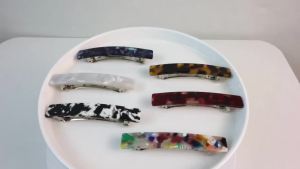 Fumwase 6PCS Hair Barrettes for Women Shell Hair Clip Hair Accessories Barrettes for Thick Thin Long Short Hair (Blue + Red + Color + White + Tortoiseshell + Black and white)
