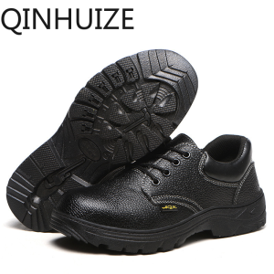 QINHUIZE Low price Safety shoes men and women summer steel toe cap work shoes breathable anti-smashing anti-puncture safety boots