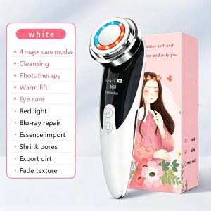 4 in 1 Facial Beauty Device LED Light Therapy Cleansing Warm Lift Eye Care Massager USB Rechargeable Home Skin Care Tool Machine