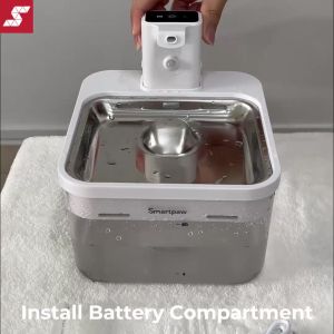 Gen 2 Wireless Pet Water Fountain Rechargeable Battery + High Filtration for Cats & Dogs