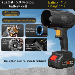 Hurricane-force 32000RPM Turbo Blower Violent High Power Rechargeable Cordless Power Hair Dryer Mini Fan Handheld Lithium Battery Brushless Motor