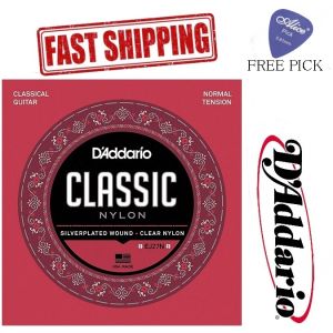 (FAST DELIVERY) DAddario Classical Nylon Strings Set EJ27N  Normal Tension Tali Gitar Akustik Nylon
