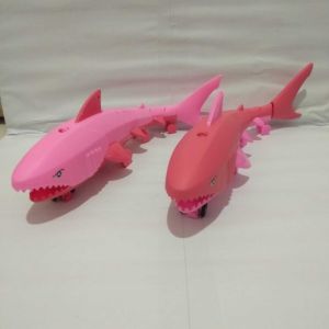 Mainan anak baby shark berjalan nyala & music cute baby shark