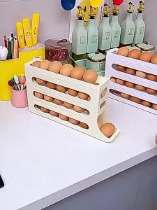 Automatic Bekas Telur Ayam 30 Biji 4Tire Egg Tray Storage Fridge Egg Storage
