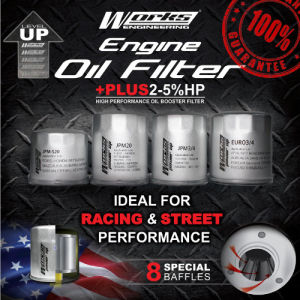 Works Engineering Performance Engine Oil Filter - JPM 20/JPM 3/4/JPM-S20/EURO 3/4/JPM-D