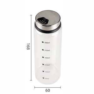 Glass Spice Jars Salt and Pepper Shakers with Adjustable Pour Holes - for Seasonings Herbs Powders Glitters