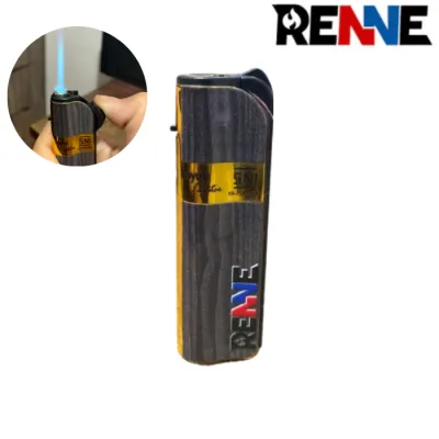 RENNE Korek Api Gas Api Biru – Jet Flame Tahan Angin Warna Metalik Elegan SNI