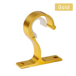 Aluminum Alloy Curtain Rod Brackets /Home Decor Accessories/Drapery Window Rod Holder Easy Install Diy Hook