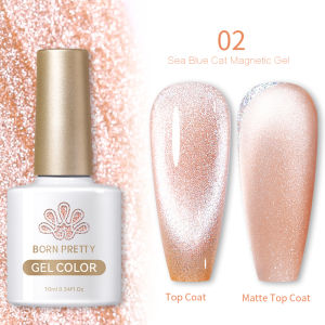 BORN PRETTY 1pc Blue Pink Purple Gel Nail Art Polish Nail UV Gel Cat Eye Gel Soak Off Led UV Gel Nail