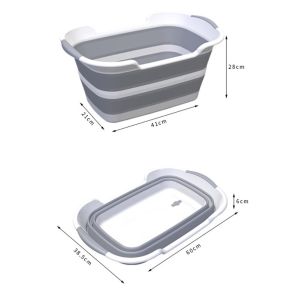 Foldable Baby Bath Tub Portable Pet Tub Infant Shower Baby Folding Non-Slip Bathtub Cat Dog Bath Tubs MutliFunctional Collapsible Storage