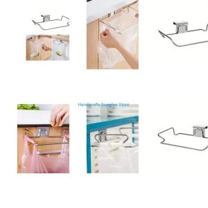 Kirilgu Iron Cabinet Door Trash Bag Holder Versatile Kitchen Trash Bag Holder Storage Rack for Efficient Waste Management 6B2Z9
