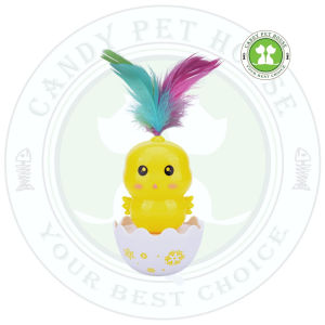 Cat Toys/Mainan Kucing- Cartoon Tumbler with Catch Ball/ Colourful Feather