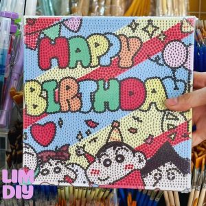 Tranh đính đá mini handmade nhiều mẫu kute LIM DIY