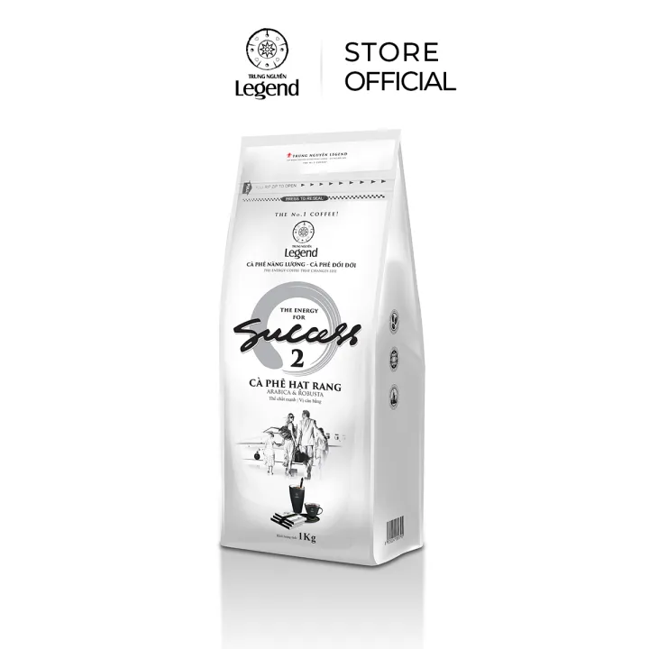 Trung Nguyên Legend Cà Phê Pha Máy Hạt Mộc Success 2 – Gói 1kg