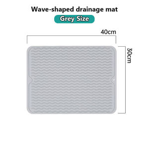【Local Delivery】Silicone Drainage Mat Dish Drying Mat Bar Insulation Mat Kitchen Silicone Pot Mat  Sink Rak Pinggan Mangkuk