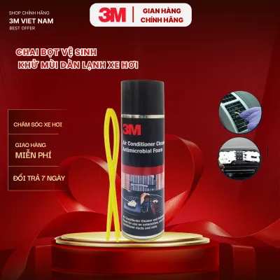 Dung Dich Vệ Sinh Dàn Lạnh Ô Tô dạng bọt 3M Air Conditioner Cleaner Foam 120g - Khử mùi vệ sinh dàn lạnh lâu ngày (Dùng được cho máy điều hòa gia đình) - 1 xe cần 2 chai