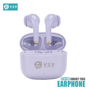 V2S GT10 Pro Wireless Rechargeable Bluetooth Version 5.1 TWS Earbuds Soft Touch Loud Bass Sound Sensor High Quality